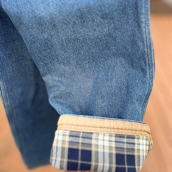 Duluth Trading Co. Plaid Bootcut Jeans - Picture 6 of 11